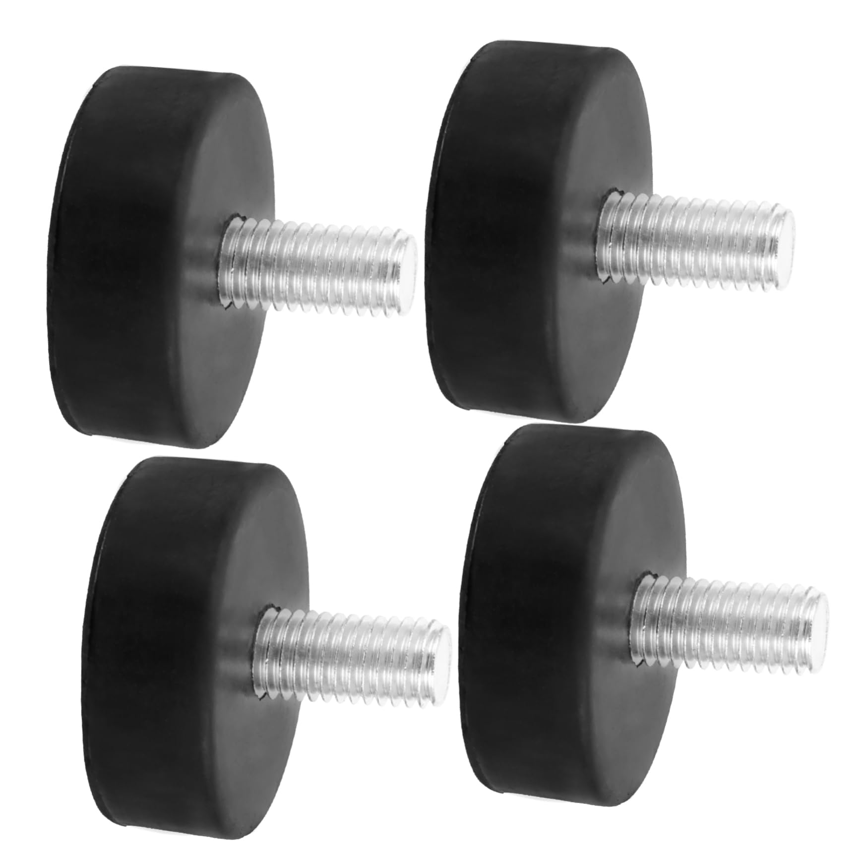 4pcs Adjustable Rubber Leveling Feet Mechanical Shock Absorber Vibration Pads for Furniture Table Machine Anti-Slip Design Easy Installation Durable Rubber