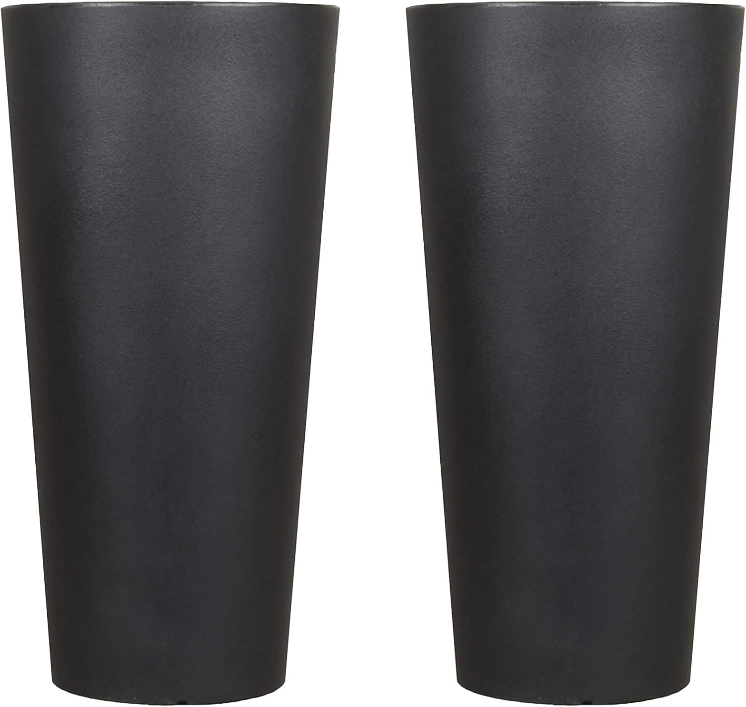 Tusco Products CTR32BK Cosmopolitan Round Garden Planter, Black : Garden & Outdoor