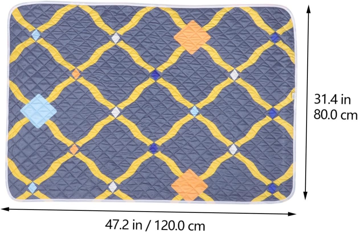 Cotton Bed Pad Washable Mattress Mat for Elderly Menstruation with Anti-Leak Absorbent Design Soft Quilted Underpad for Travel and Home Use