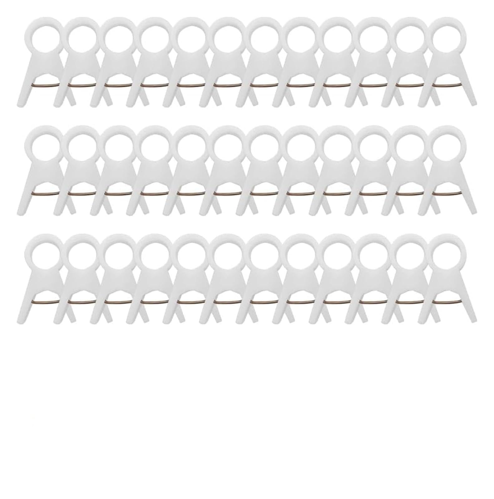 Ziubmvdyc White 18Mm Garden Plant Clips, Plant Support Clips Multicolor 18Mm 30Mm Tomato Trellis(White 18Mm)