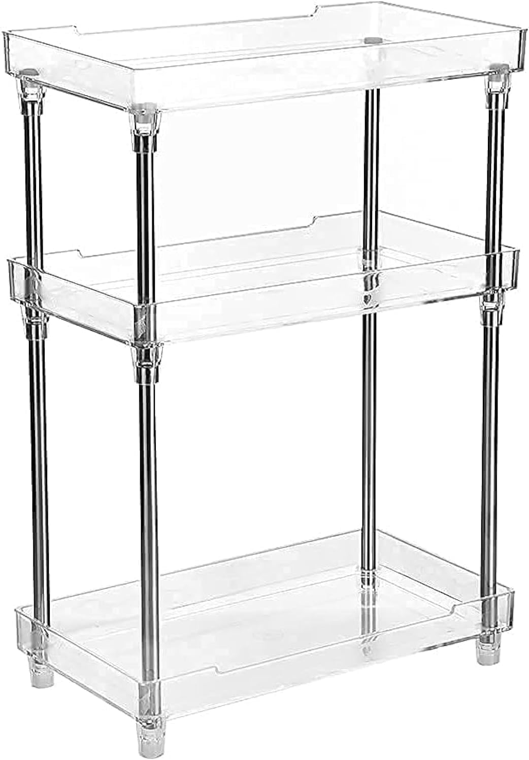 Goldedge Omnipotent 3-Tier Bathroom Shelf – Compact DIY Waterproof Storage Rack for Toiletries and Kitchen Essentials