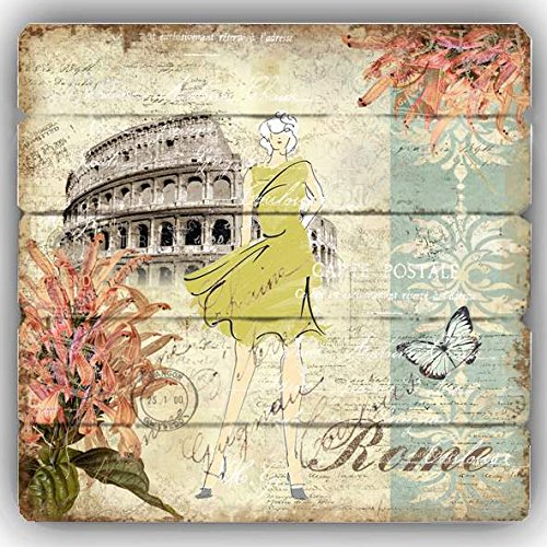 Cadre tableau bois de qualité supérieure motif Rome rétro AvenueLafayette - 2