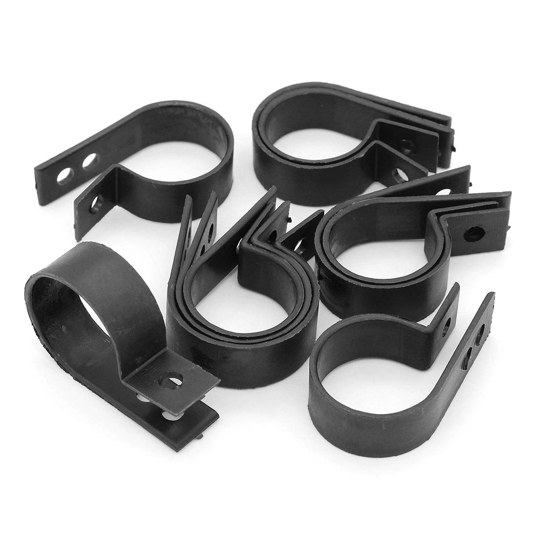 200 Pezzi Clip In Nylon Per Cavi - Set R Clip Di Fissaggio In 6 Dimensioni (5,3 Mm - 23 Mm) Per Tubi, Condotti E Manicotti - Con Scatola - 4