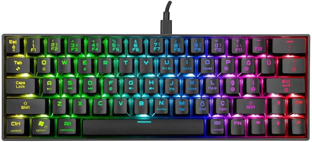 De dalt a baix view of Rampage KB-RX63 ATOM keyboard layout