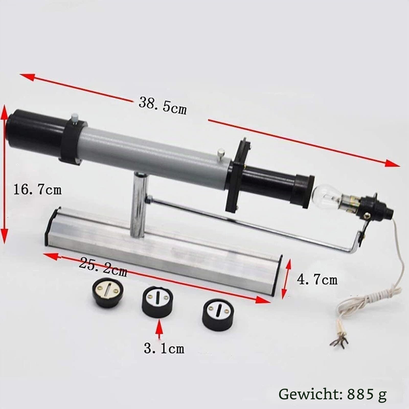 Doppelspalt-Interferenz-Experimentator Einzelspalt-Beugungsbeobachter Physikalisches Experiment Optisches Lehrinstrument Doppelspalt-Interferenz-Experimentinstrument Einzelspalt-Beugung