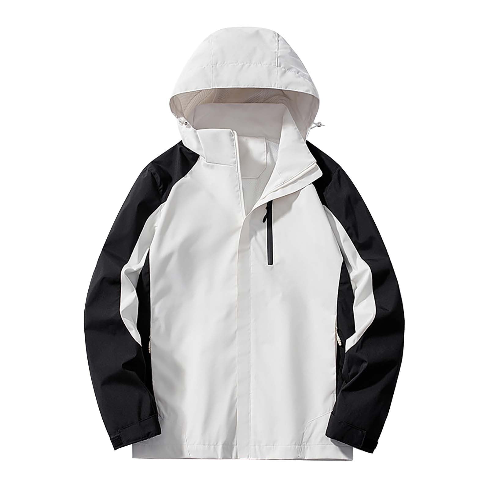 Felpe con cappuccio impermeabili da uomo giacca con cappuccio leggera per escursionismo corsa all'aperto cappotti larghi sottili patchwork softshell giacca a vento contrasti arrampicata impermeabile