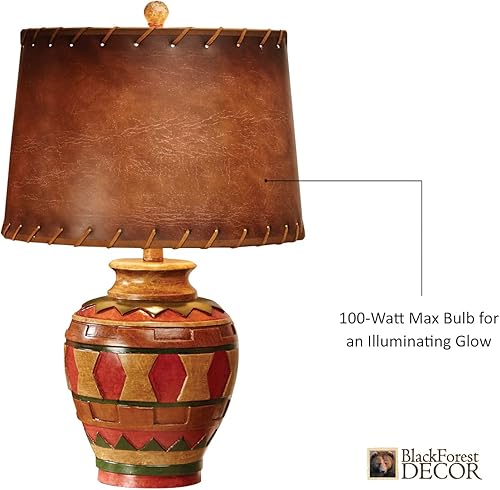 Vista 36 de BLACK FOREST DECOR Antler Lodge Uplight Lámpara - Lámpara rústica de Lodge con globo de vidrio sembrado