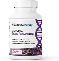 Vista 1 de Trans resveratrol liposomal 500 mg, 60 cápsulas veganas para apoyar la salud celular, la actividad antioxidante y el bienestar general - Suplemento