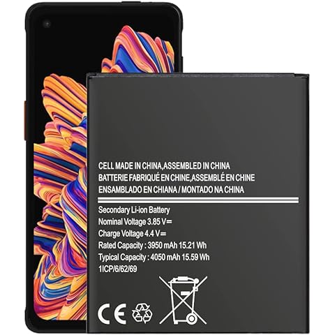 Battery for Galaxy XCover Pro/Xcover 6 Pro, New Upgrade Replacement 0 Cycle Battery for Samsung Galaxy Xcover Pro (G715F) EB-BG715BBE/Galaxy Xcover 6 Pro (G736B). Cover