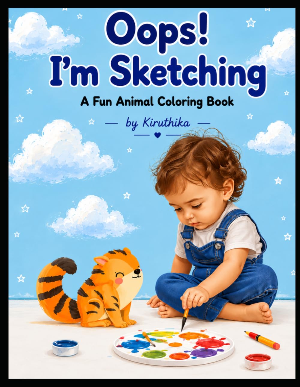 Oops! I’m Sketching: A Fun Animal Coloring Book for Kids