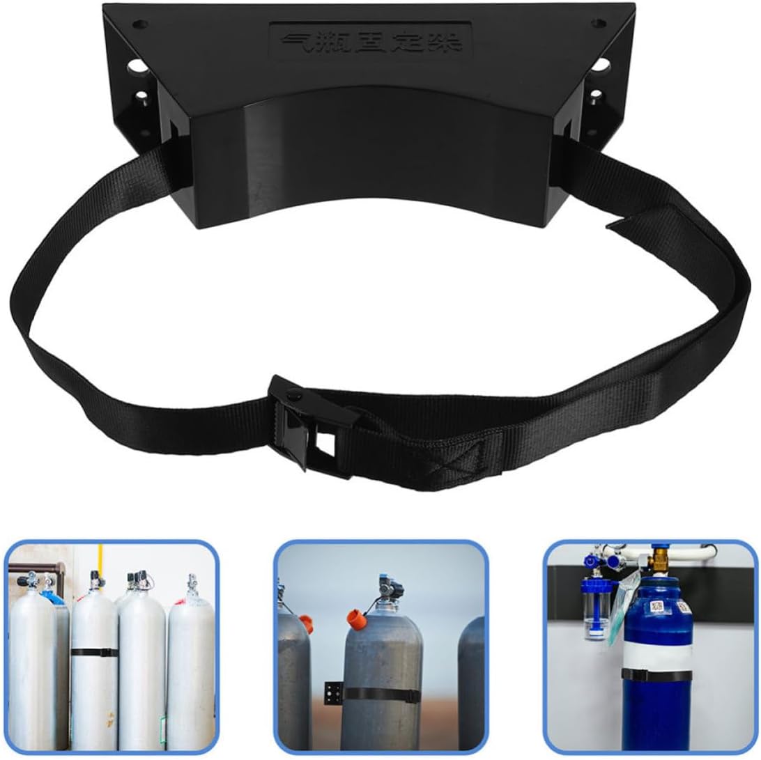 40l Gas Cylinder Wall Mount Bracket with Safety Chain, 2 Pack