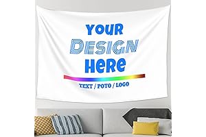 Personalized Backdrop with Photos TextCustom Tapestry