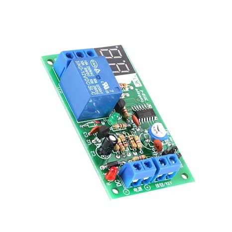 Annadue Time Delay Relay, Precise Stable DC12V Countdown 12V Timer Switch, Reliable Relay Switch, for Lights for Fans