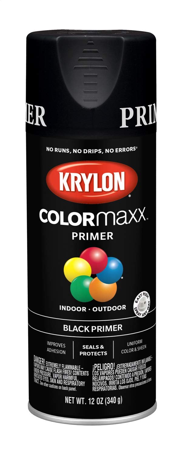 Krylon ColorMaxx Black 12 Oz. All-Purpose Spray Paint Primer - 1 Each
