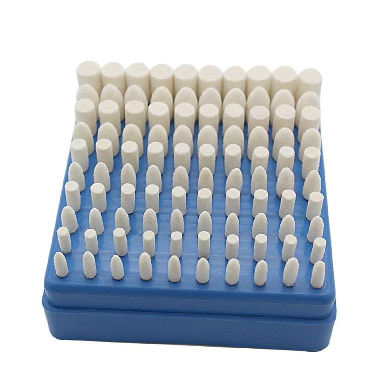 GLEAVI 100pcs Wool Polishing Wheels Set for Buffing Beauty Equipment Jewelry Stainless Steel and Glass Mechanical Parts Finishing