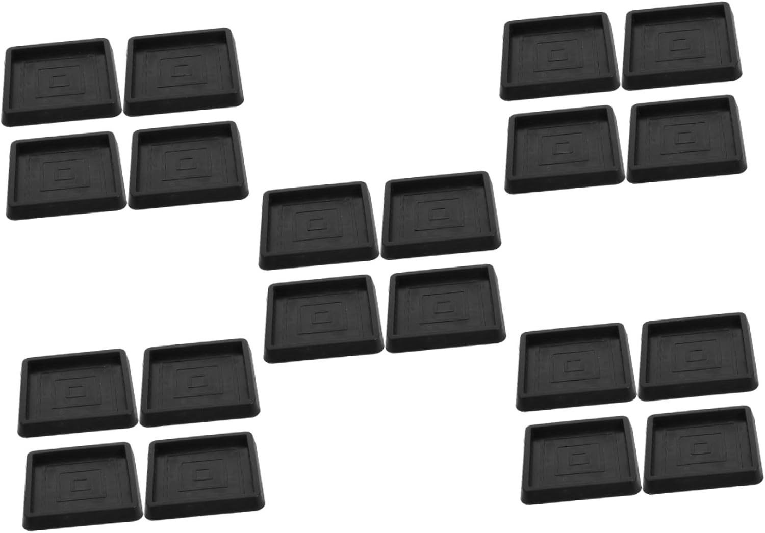 ARTIBETTER 20pcs Rubber Felt Chair Pads Office Chair Wheels Non Slip Pads for Furniture for Legs