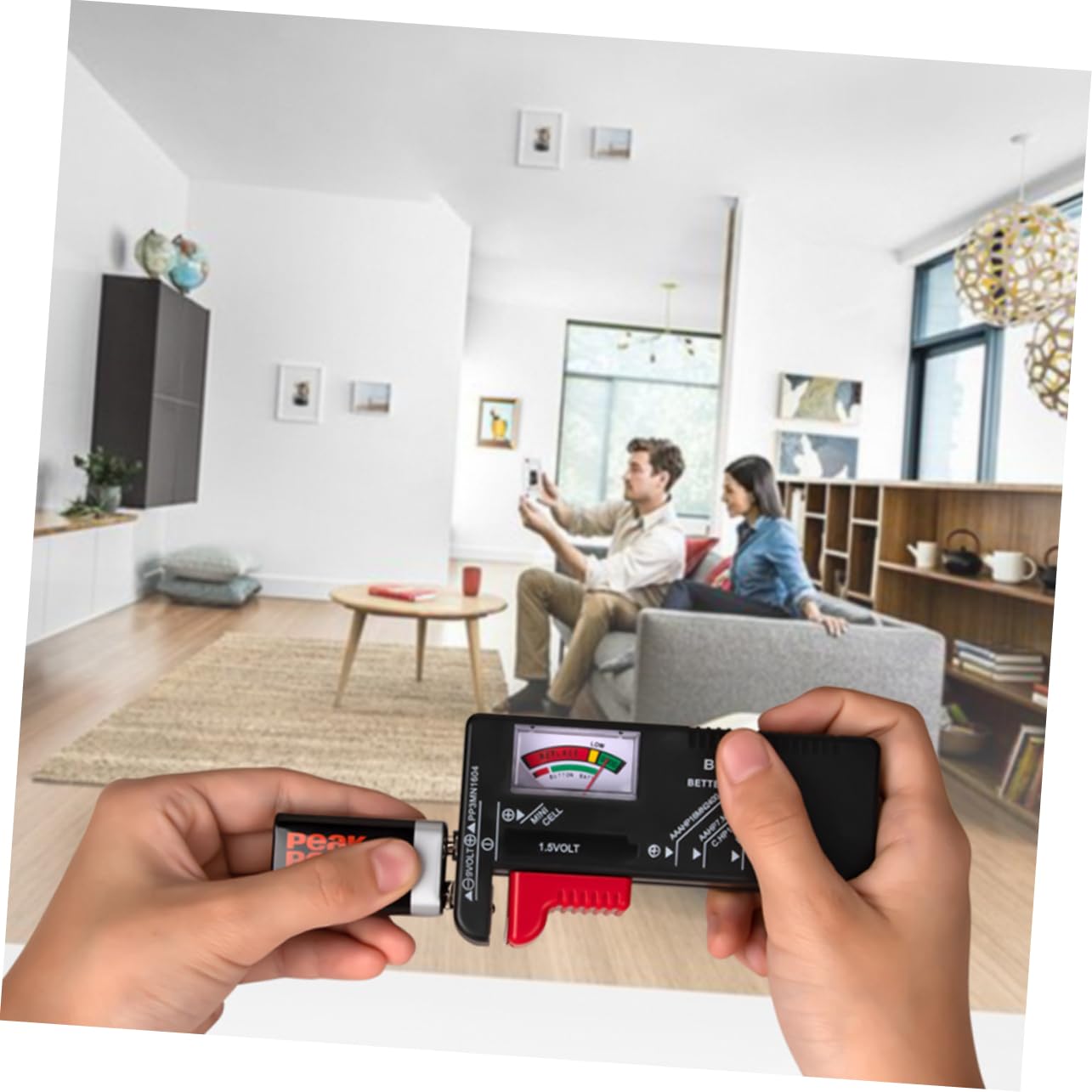 HOMSFOU 8stücke Tragbarer Batterietester Mit Lcd-anzeige Einfach Ablesbarer Spannungsprüfer Für Batterien Wie Aa Aaa Knopfzellen Für Schnelle Kapazitätsprüfung