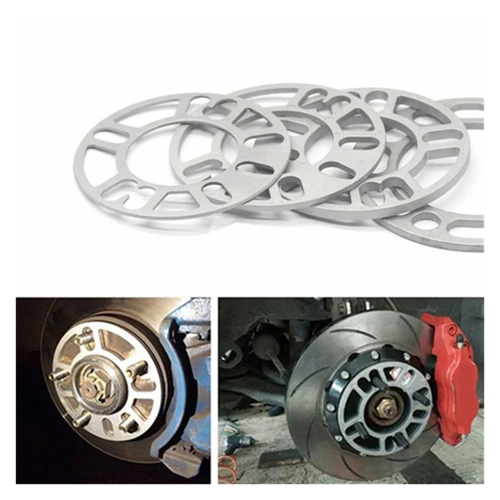 Spurverbreiterung 2 Stück Universelle Distanzscheiben Für Autoreifen 3mm 5mm 6mm 8mm 10mm Für 4x100 4x114,3 5x100 5x108 5x114,3 5x120(2pcs 6mm)