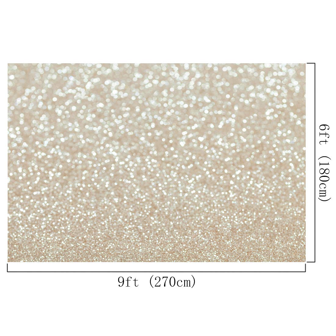 Lvory Bokeh Backdrop Shinning Spots(Not Glitter) Birthday Photography Background Happy Wedding Baby Shower Newborn Baby Anniversary Day Selfie Portrait Valentine's Day Party Decoratio