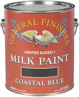 Vista 4 de General Finishes Pintura de leche a base de agua, 1 cuarto de galón, color blanco antiguo