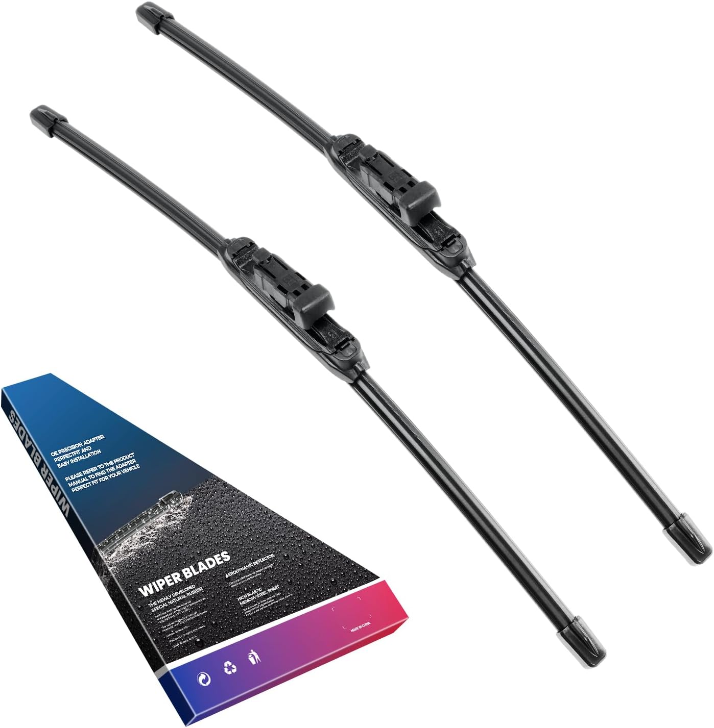 KAX [Durable and Stable] wiper blade 19"+18",All-Season Automotive Replacement Front Windshield Wiper Blades with Bayonet for Cooper 2013-2015,Easy DIY Install & OEM Quality