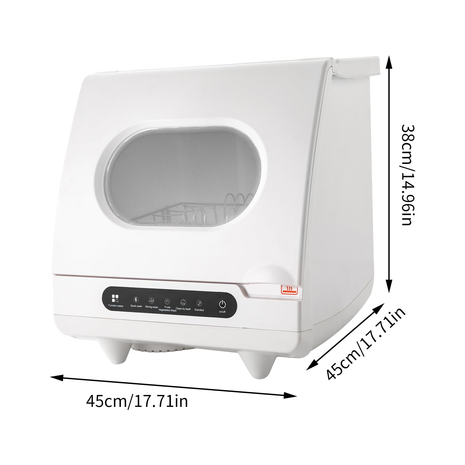 220V 800W Mini Lavastoviglie Lavastoviglie Piano di Lavastoviglie Portatile Lavastoviglie Compatti Spruzzatori d'acqua Rotanti A 360 Per Appartamenti Residenze