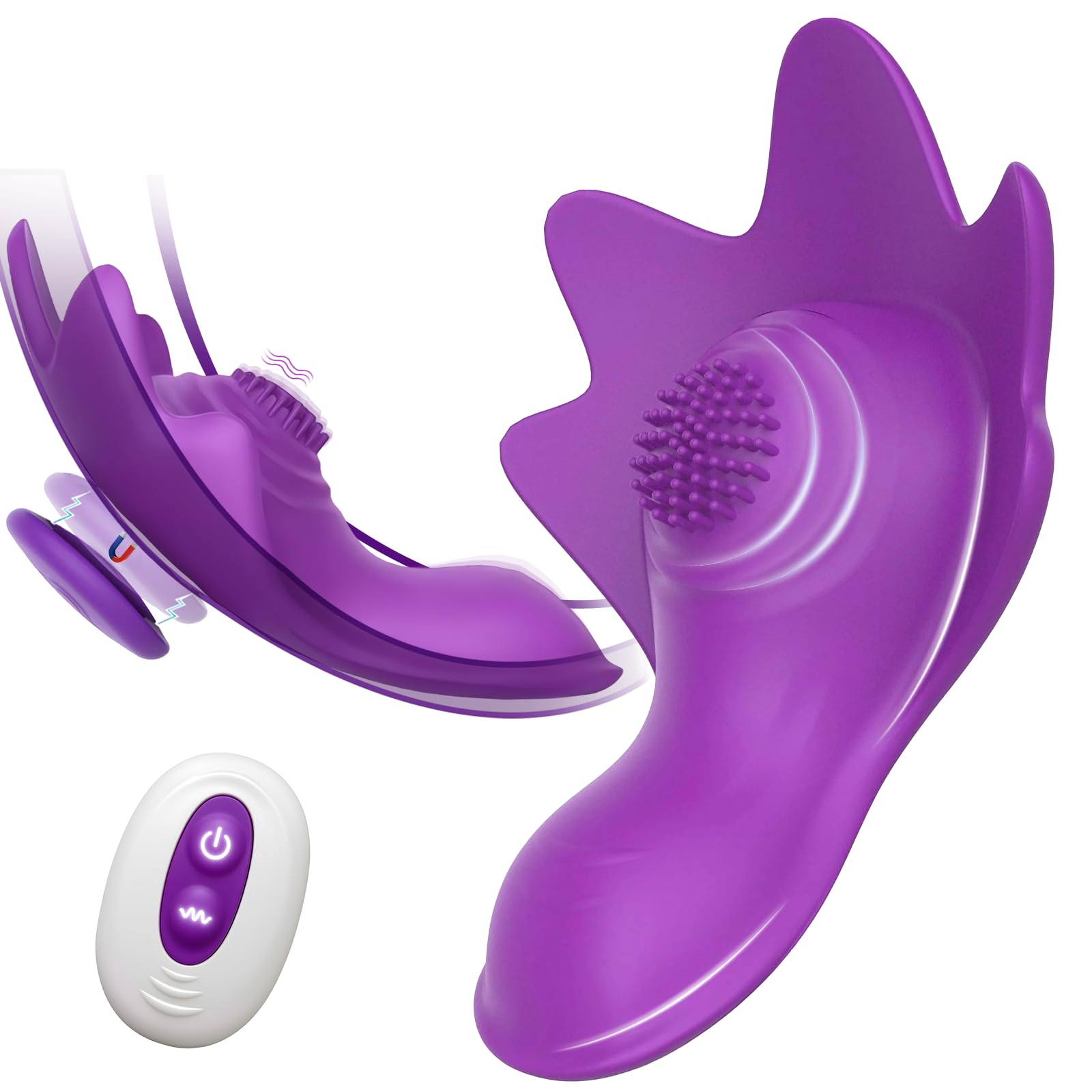 Estimulador de Clítoris Femenino Vibrador Mando Distancia Juguetes Eróticos | Vibradorador Mujer con 9 Modos de Vibración Vibradores Mariposas Huevos Vibradores Clítoris Masajeadores Juguetes Sexuales