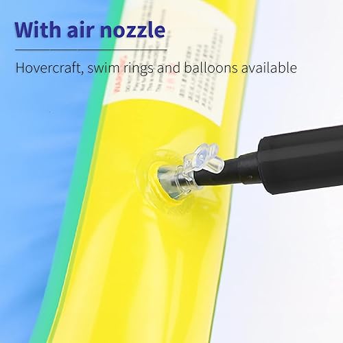 Miniatura 4 de Bomba de bola para pelotas deportivas, bomba de aire portátil con 8 agujas, 2 boquillas, 1 manguera de extensión para baloncesto, fútbol, voleibol,