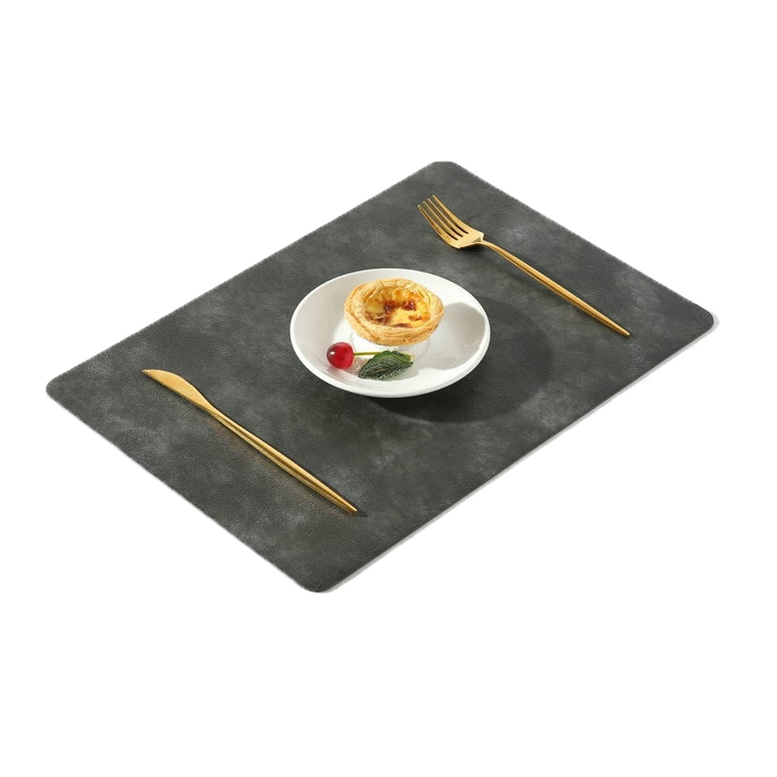 Set de table noir de qualité supérieure 30x43 lot de 4 sets rectangulaires durables