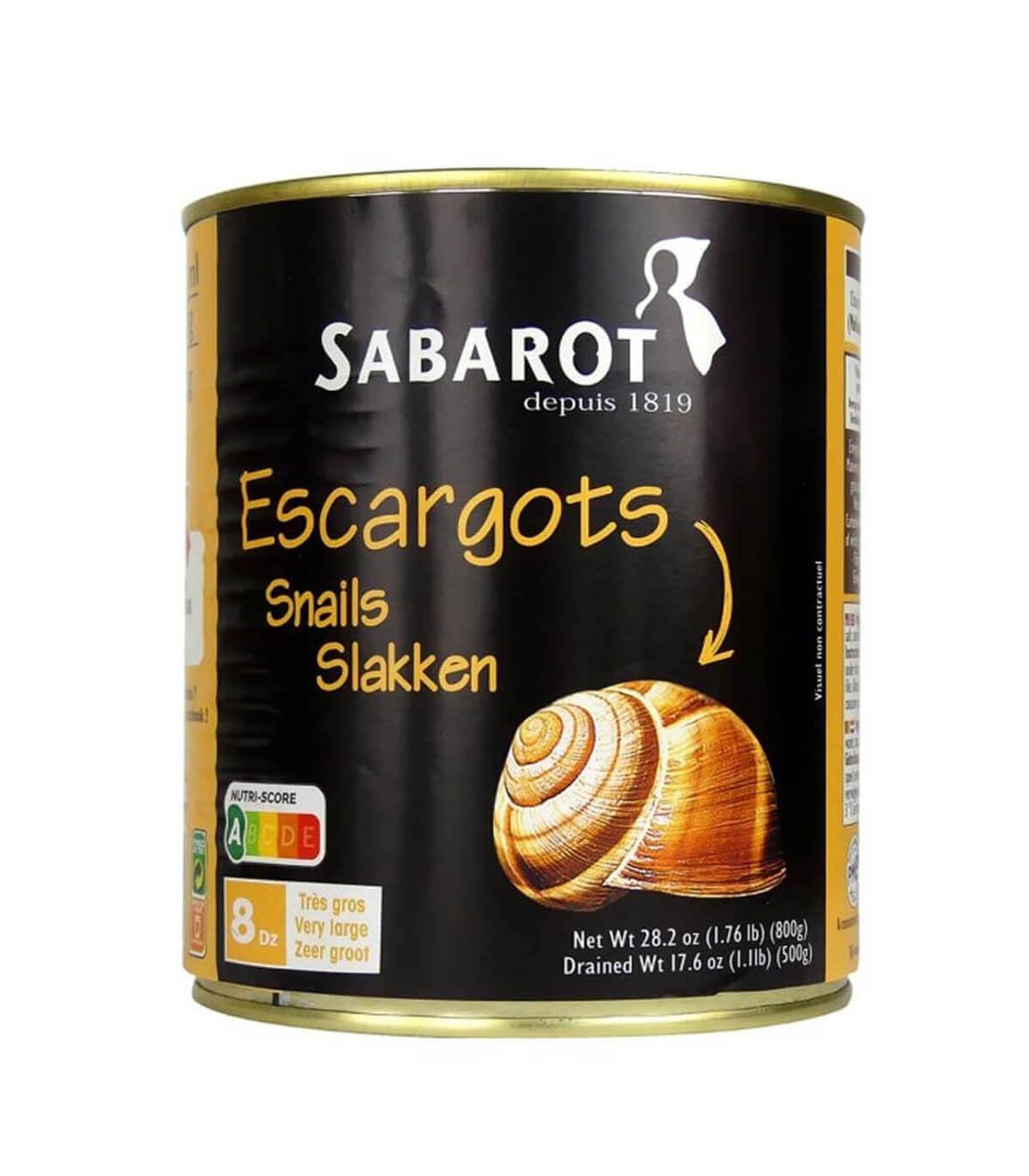 Sabarot Helix Lucorum 800 Gram 96 Extra Large Snails.