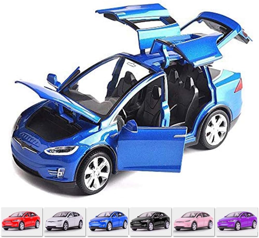 1:32 Scale Car Model X90 Alloy 1/32 Diecast Model Car w/Sound & Light Pull Back Model Mini Vehicles Toys for Kids Gift Lovers Collection