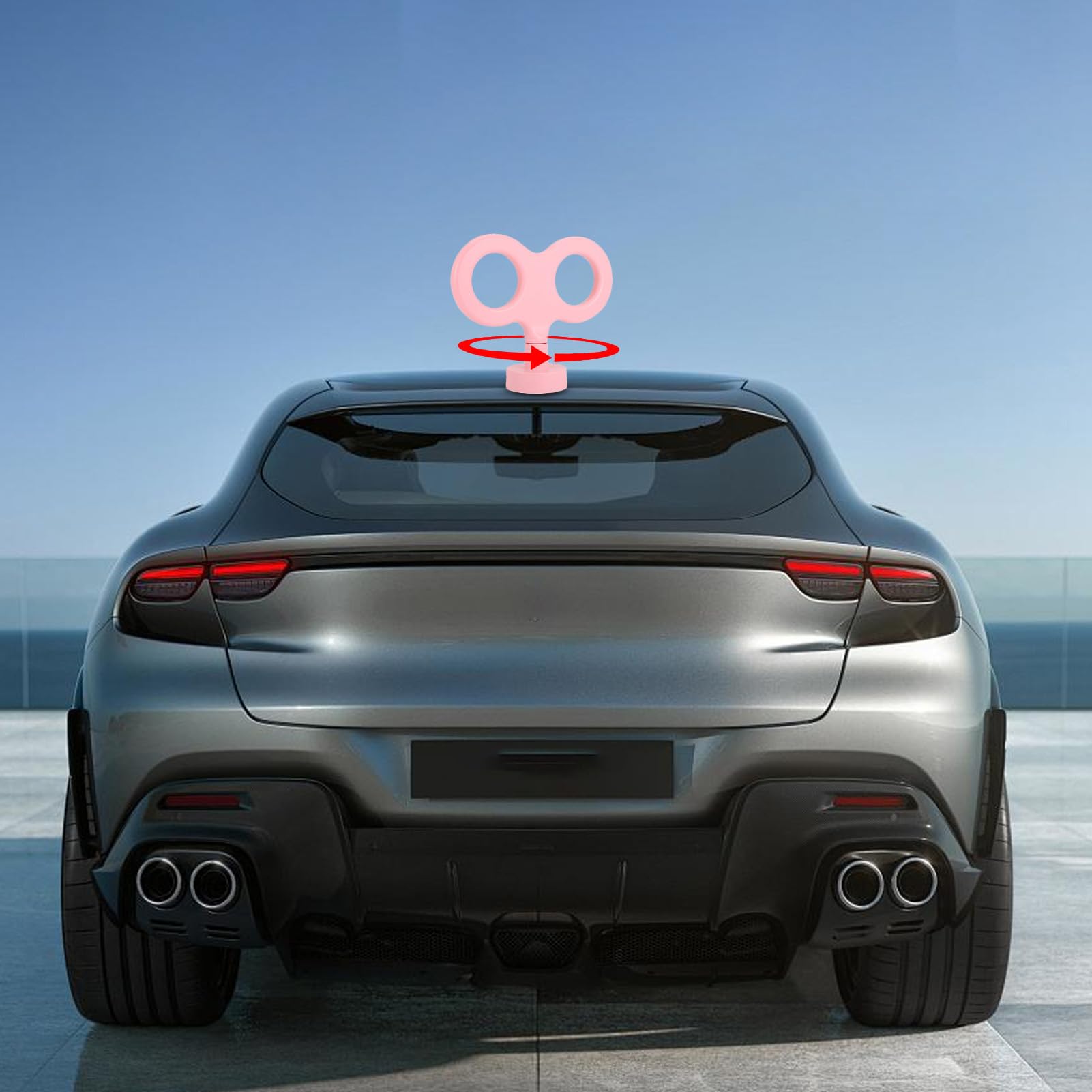 Per Cassa In Auto 3D - Ornamento Con Cappuccio Rotativo Elettrico | Decorazione Esterna Automobile, Emblema 'automobile A Molla | Visualizzazione Retrò Per La Parata Delle Vacanze, Stile