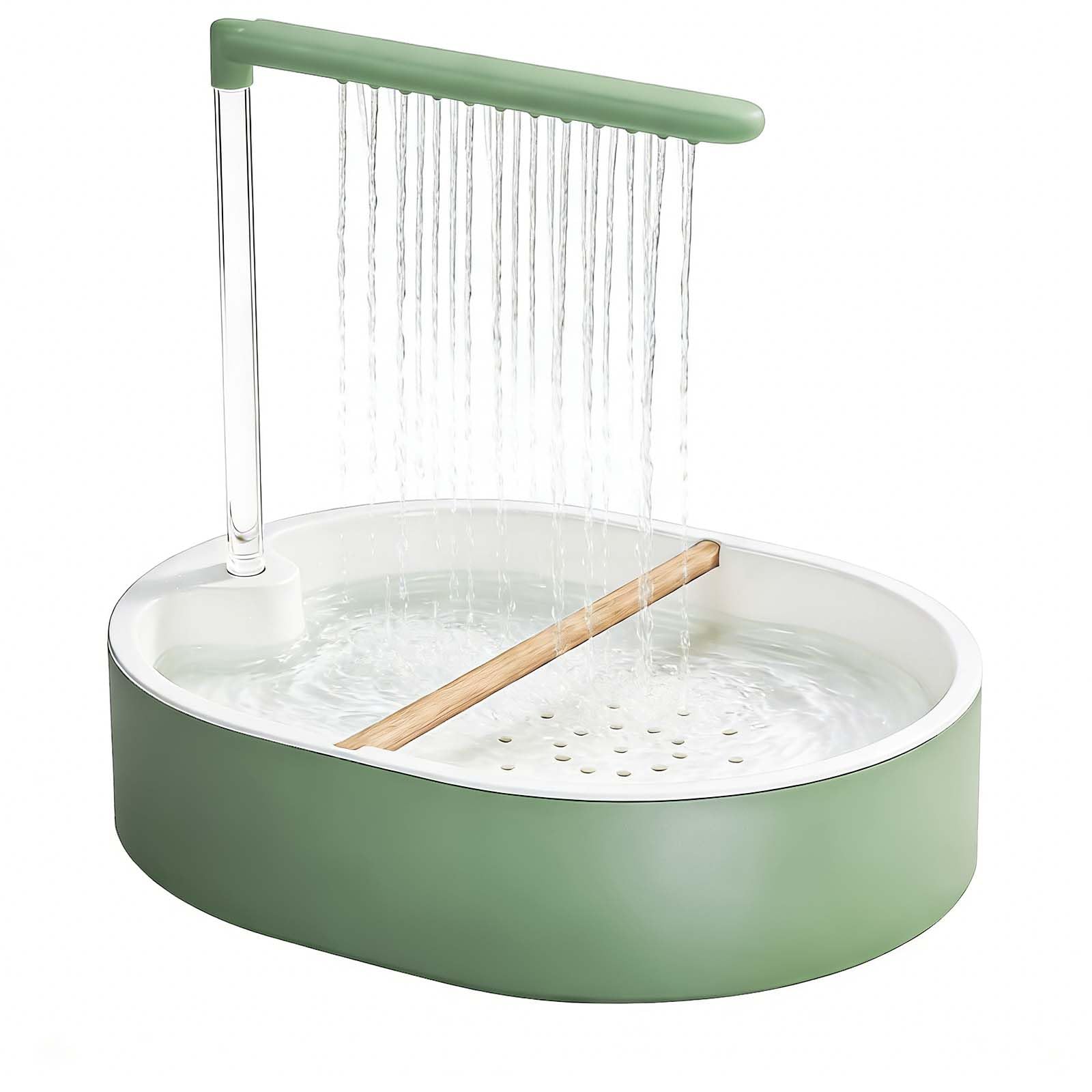 Baño automático para pájaros, agua circulante, bañera grande para periquitos, fuente de ducha para periquitos, periquitos, cacatúas, conures, tortolitos, grises africanos