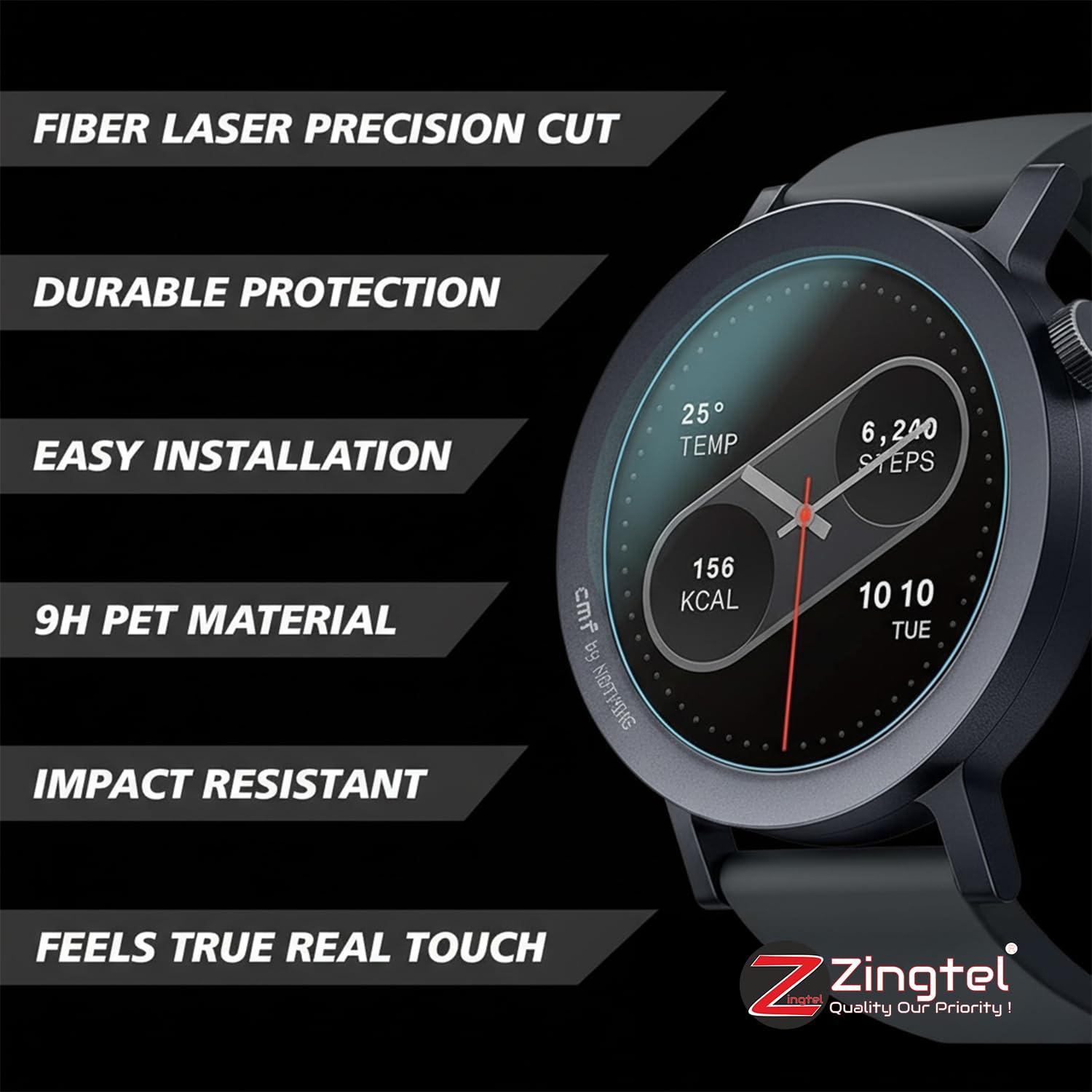 3 Pack Screen Protector Compatible With Casio Youth Series F91W Analogue Watch 9H Hardness Fiber Tempered Glass Screen Guard — Amazon image 7