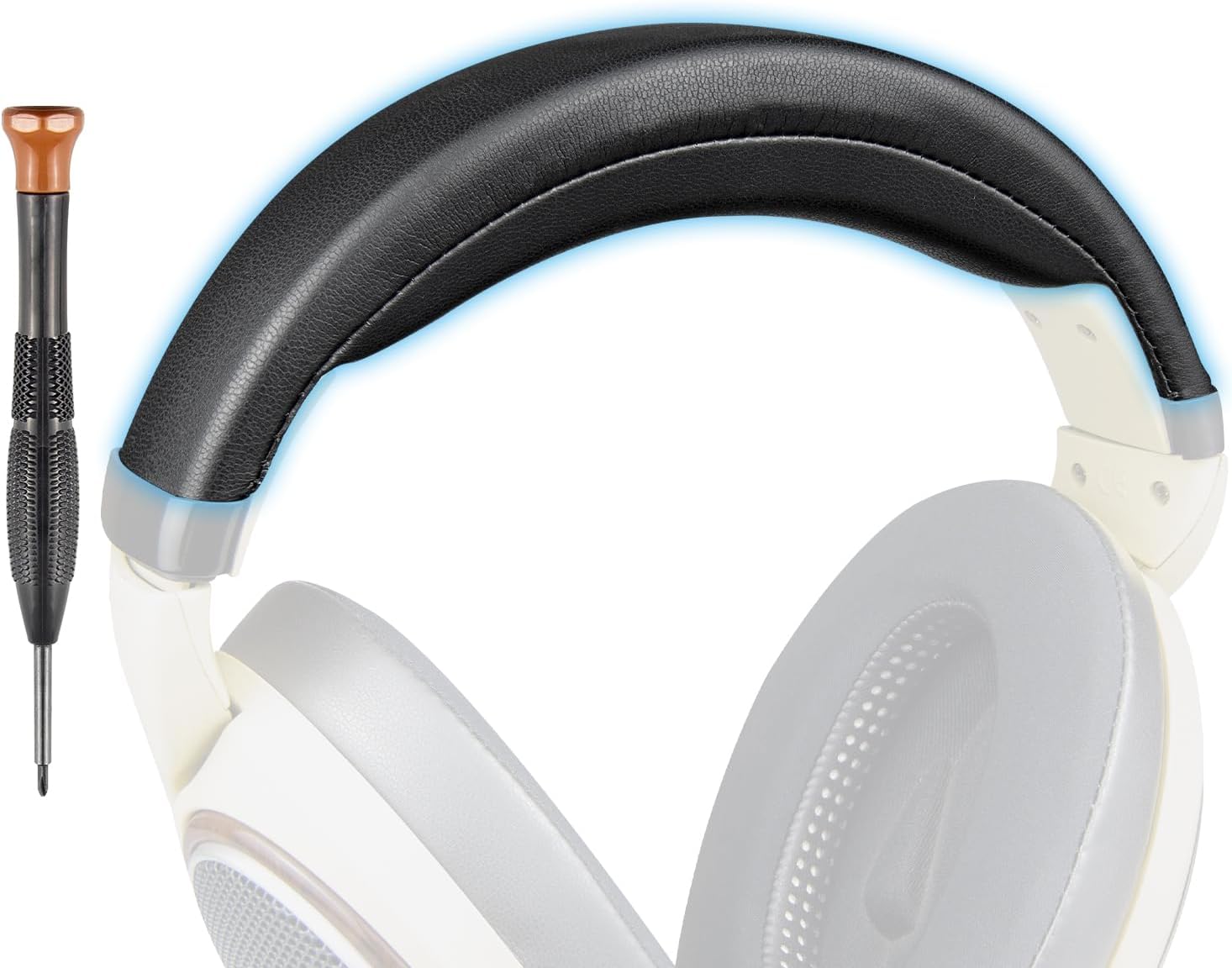 SOPROM Headband Kit Replacement for Sennheiser HD579/HD598/HD598SE/HD598CS/HD598SR/HD599/HD599SE Headphones, Replacement Headstrap Pad Repair Part(Black)
