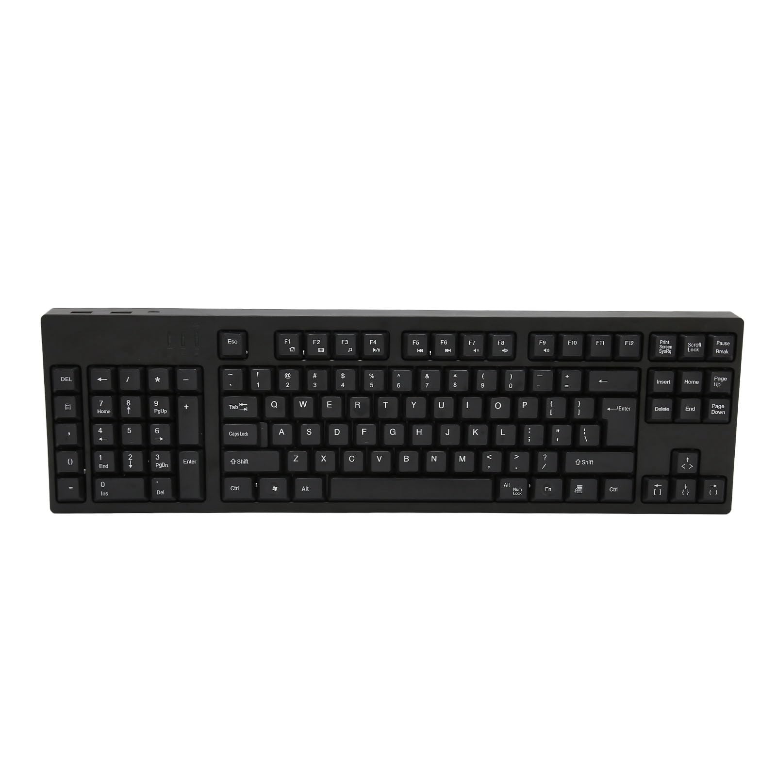 Cuifati Teclado para Zurdos Diseño Ergonómico 109 Teclas Teclado Numérico Zurdo de Oficina Micro USB Material ABS de Contabilidad Empresarial Plug and Play