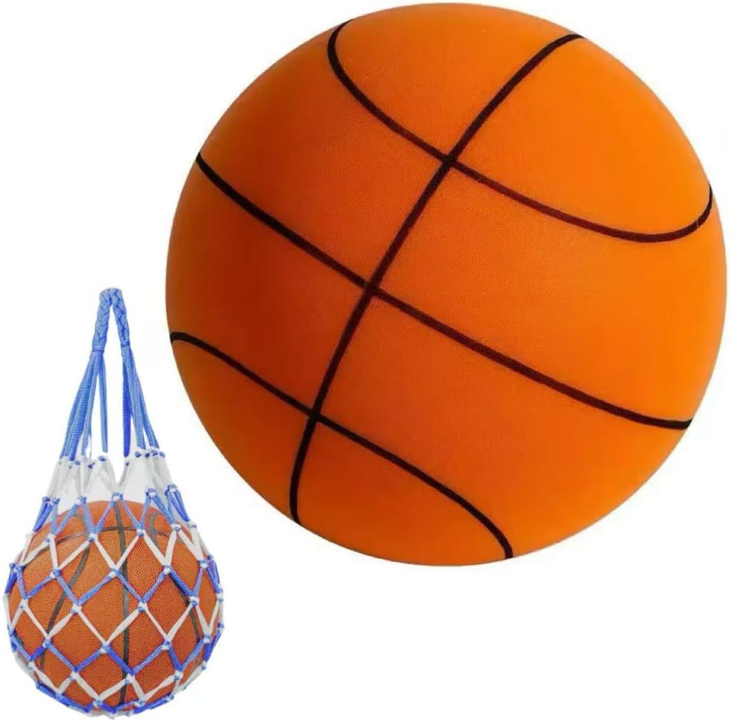 sanjimida Silent Indoor Basketball, Soft Foam with Groove for Quiet Dribbling, Training