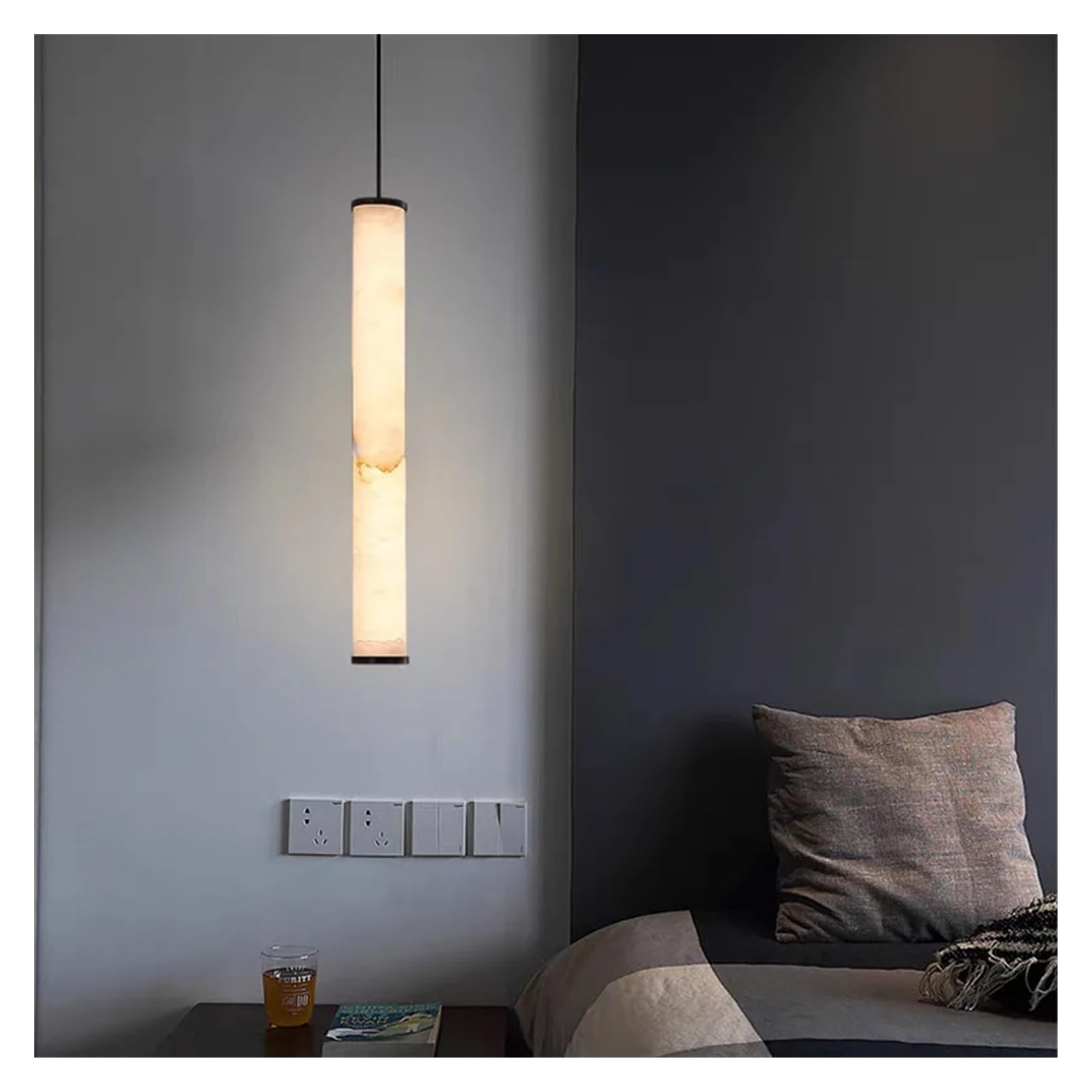 Éclairage d'intérieur moderne en marbre | Ambiance salon chaleureuse