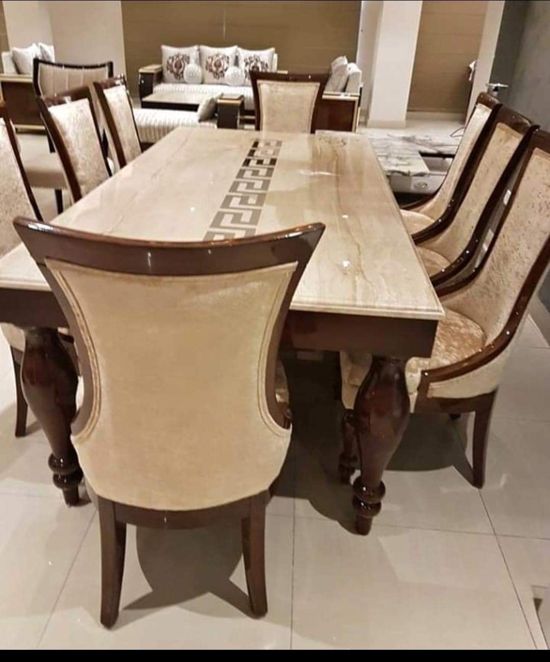 Wood Home Furniture Wooden Dining Table 6 Seater Six Seater Dinning