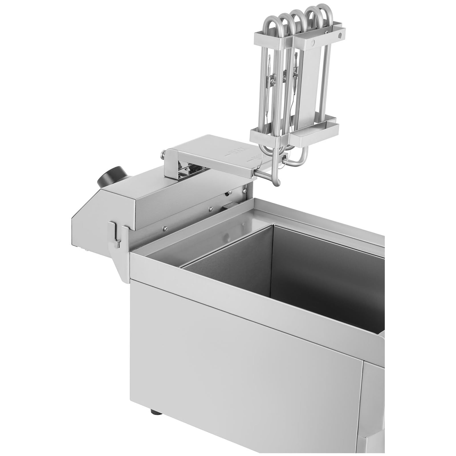 Royal Catering Friggitrice Elettrica Friggitrice Professionale RCEF-10EH (10 L totale, 6,5 L di olio, 3.200 W, Acciaio Inox)