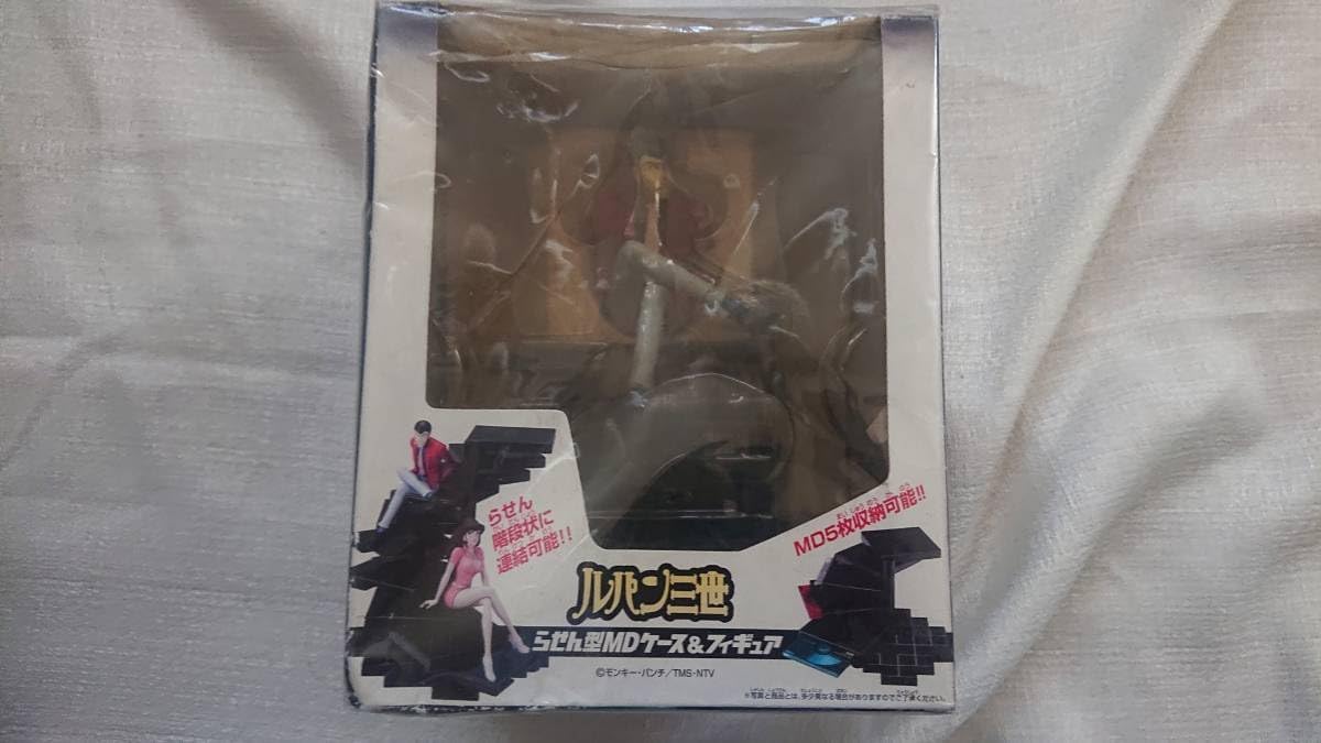 ルパン三世 ルパン らせん型MDケース＆フィギュア 箱にダメージ有り