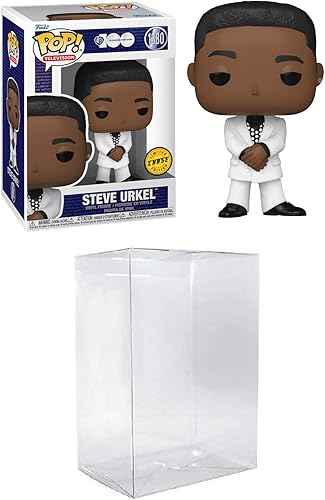 Funko Pop! TV WB 100 Family Matters - Steve Urkel Chase incluido con un protector de ático de Byron