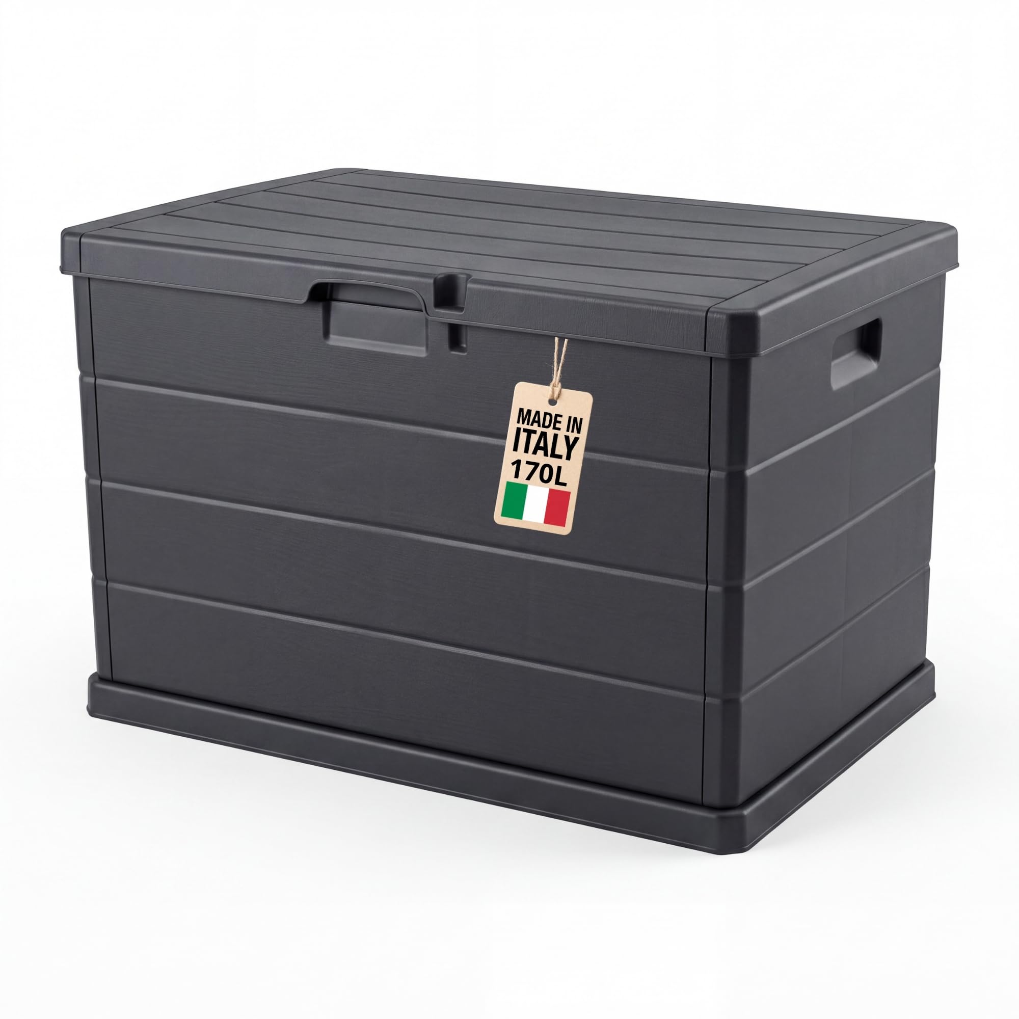 BigDean Coffre de jardin robuste - Étanche - 78 x 55 x 52 cm - Verrouillable - Fabriqué en Europe