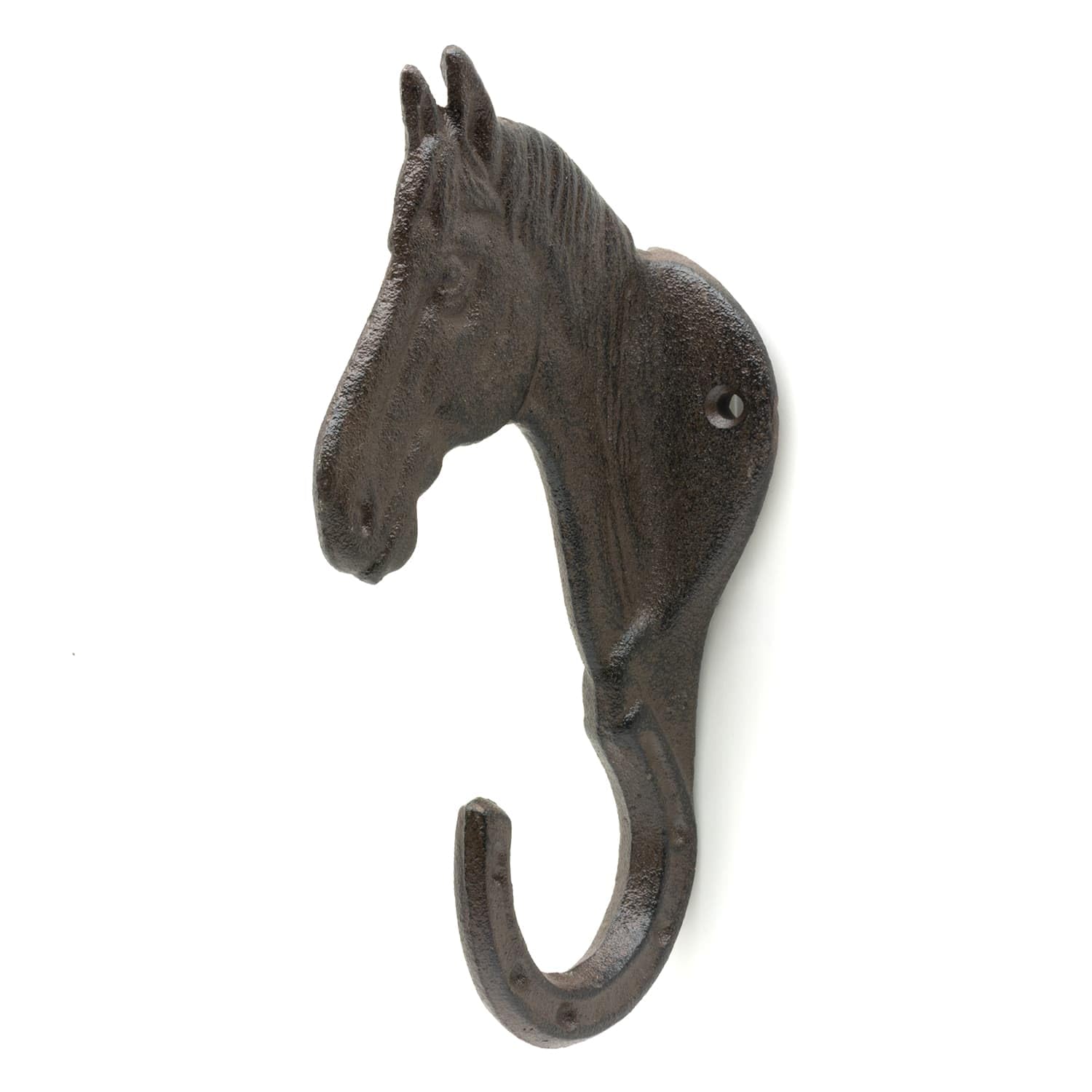 CKB LTD Cast Iron Horse Wall Hook – Rustic Decorative Multi-Purpose Heavy Duty Metal Hanging Hooks for Coats, Keys, Bags, Hats & Tools Storage
