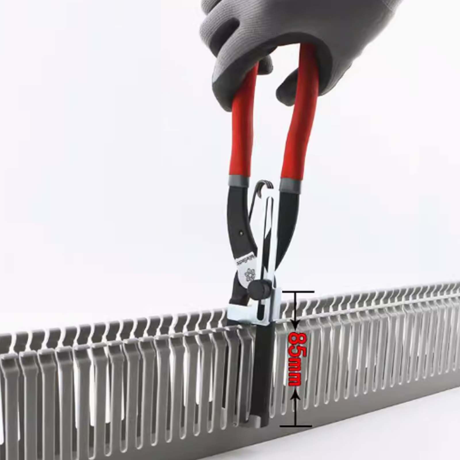 Pinza per Canaline in PVC, Utensili da Elettricista per il Taglio di Canaline in PVC da 85mm (Grigio)