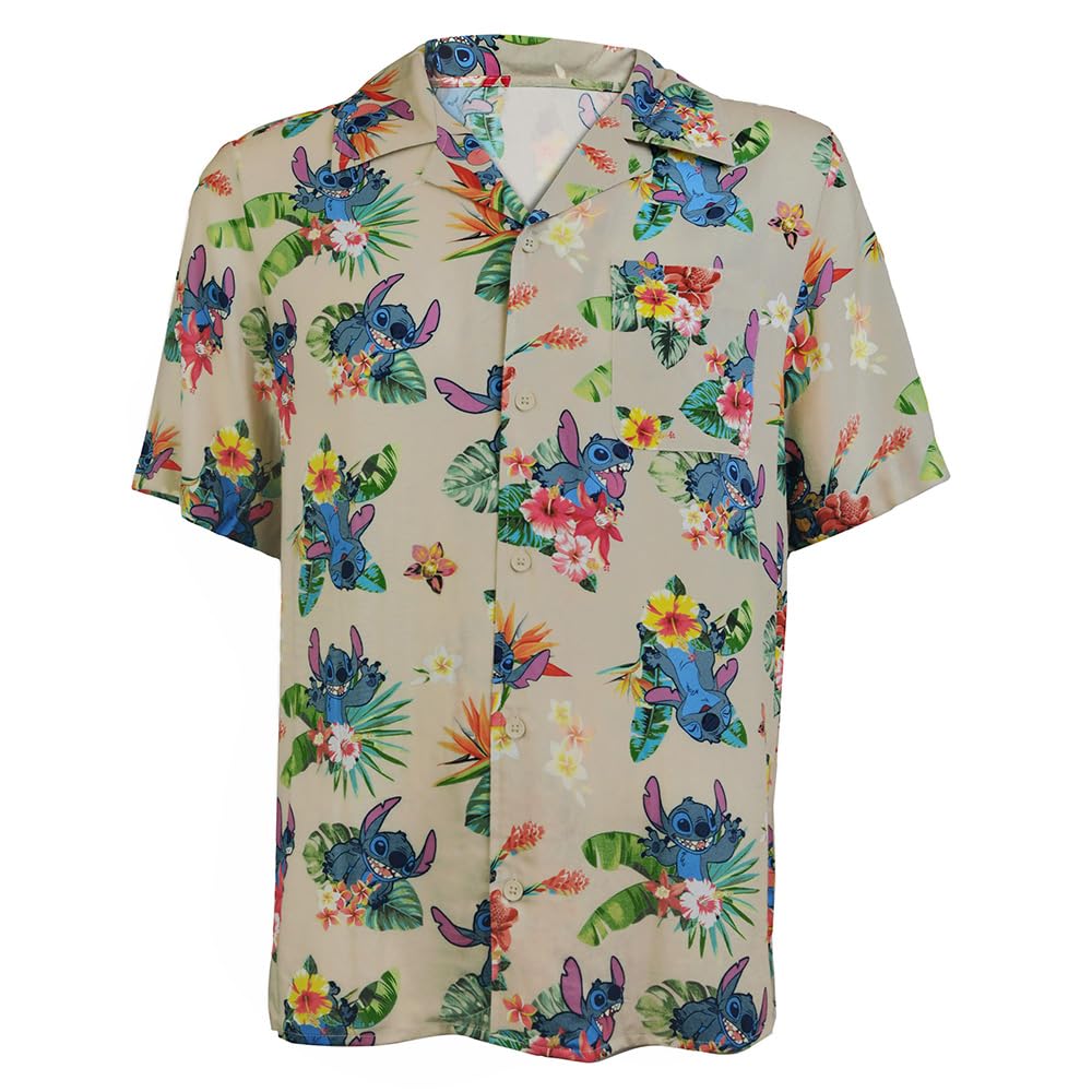 Disney Lilo and Stitch Tropical Button Up Shirt