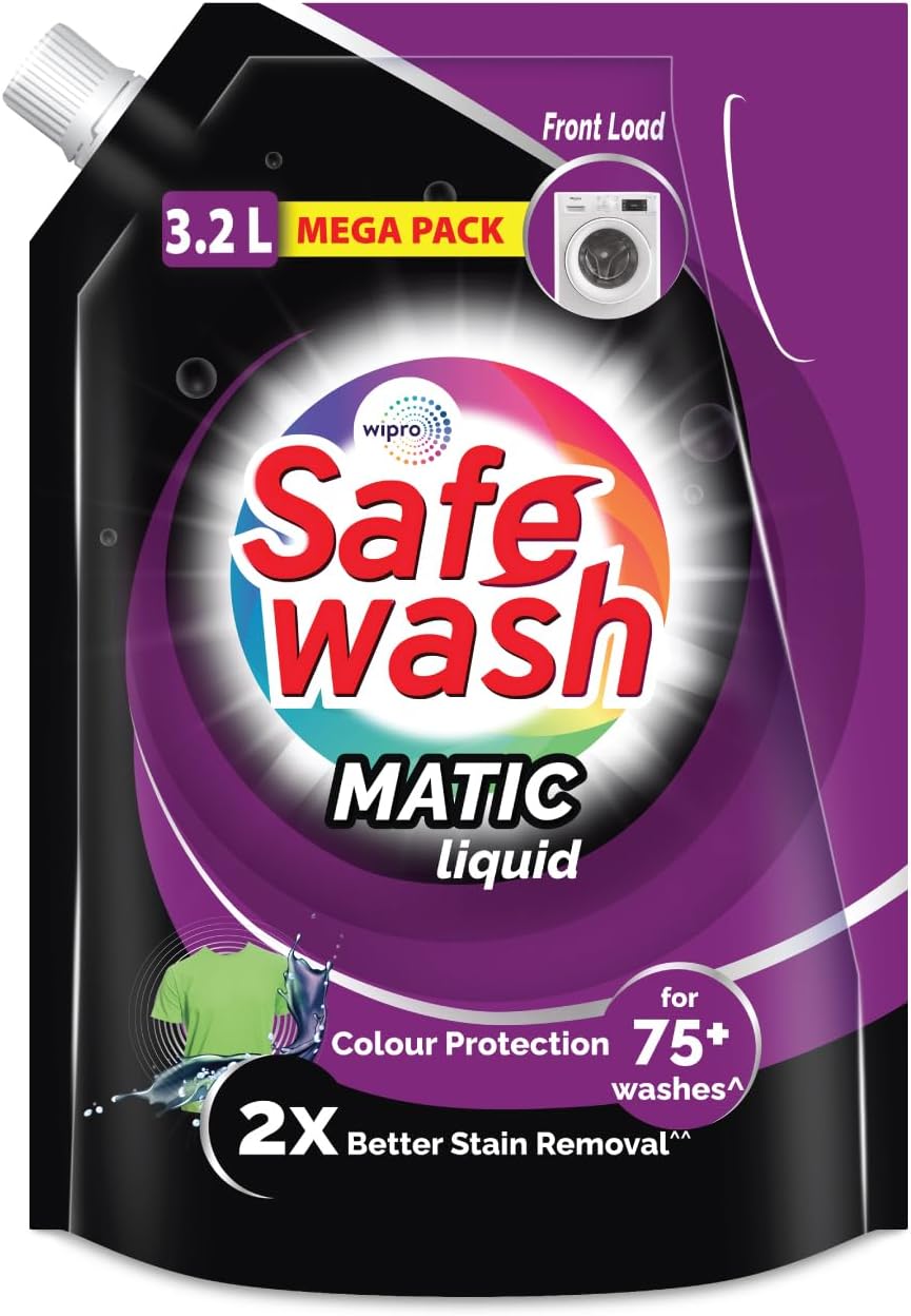 Front Load Matic Premium Liquid Detergent 3.2L Refill Pouch with Colour-Protect Technology | 2x Stain Removal | For All Types of Fabrics