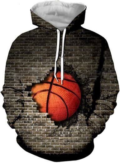 Amazon.com: Sudadera con capucha para hombre, diseño de baloncesto 3D, para  hombres y mujeres, serie 05 : Deportes y Actividades al Aire Libre