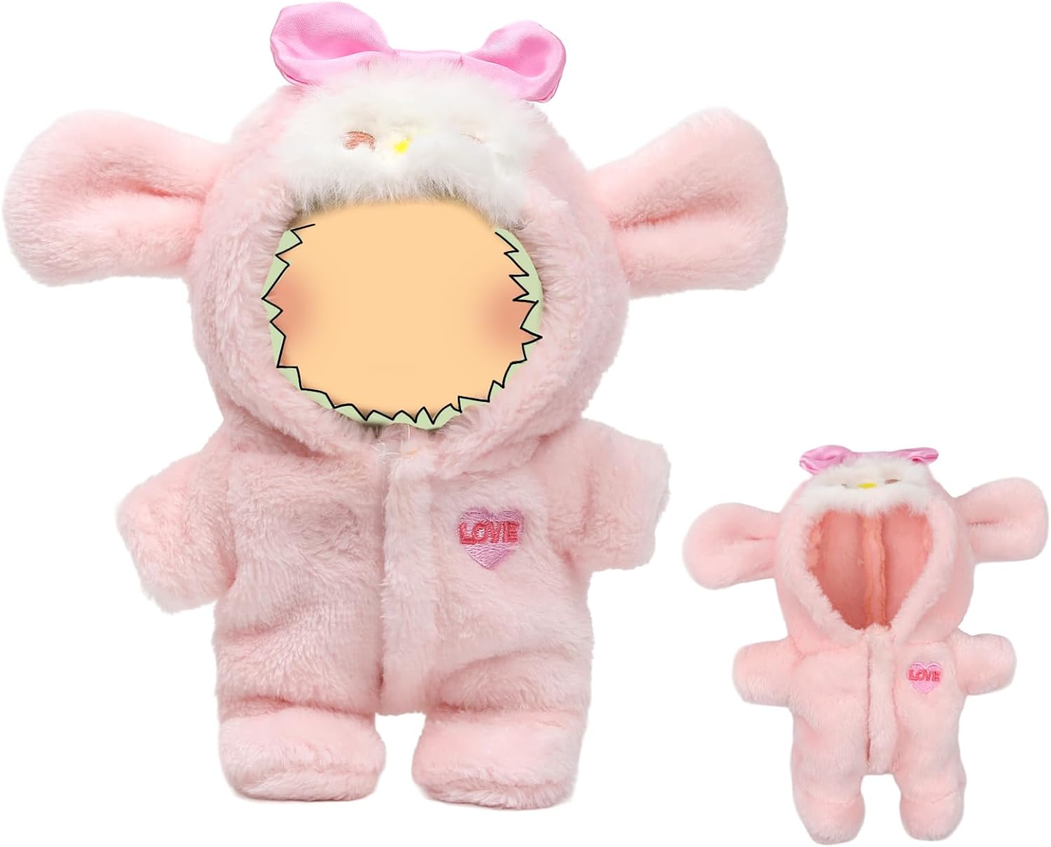 2025 New Cos Clothes for , 3-Piece Clothe Set, Clothes Outfits Set for 15/17 cm Dolls, ExquisiteAccessories for Stylish Outfit for Boys Girls BirthdayCollectors (Pink Rabbit)
