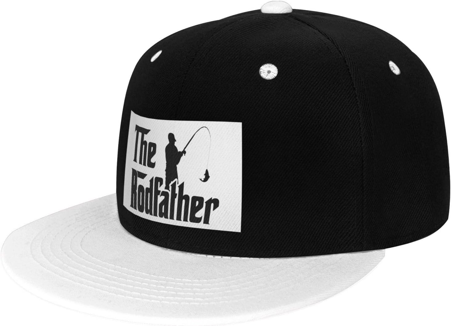 Purple Black Plaid Snapback Hat For Men - Flat Bill Adjustable Baseball Cap, Unisex Fitted Hat For Casual & Sports - View #3